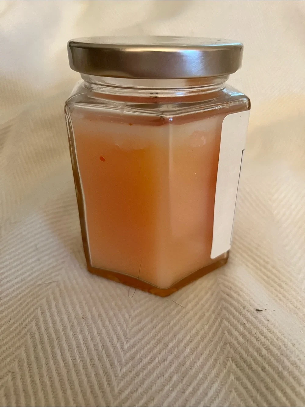 Vintage Home Interiors Jar Candle 7.5 oz PEACHES & CREAM Discontinued